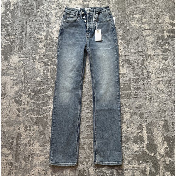 NWT Good American Good Icon Straight Super Compression Jeans Indigo440 Size 4/27 - Picture 5 of 13